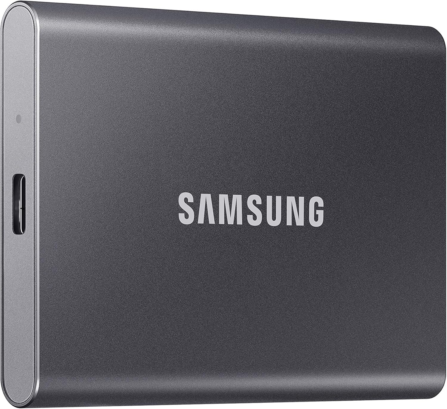 Samsung T7 Portable SSD 1TB Titan Gray, USB 3.2 Gen 2, Up to 1,050MB/s