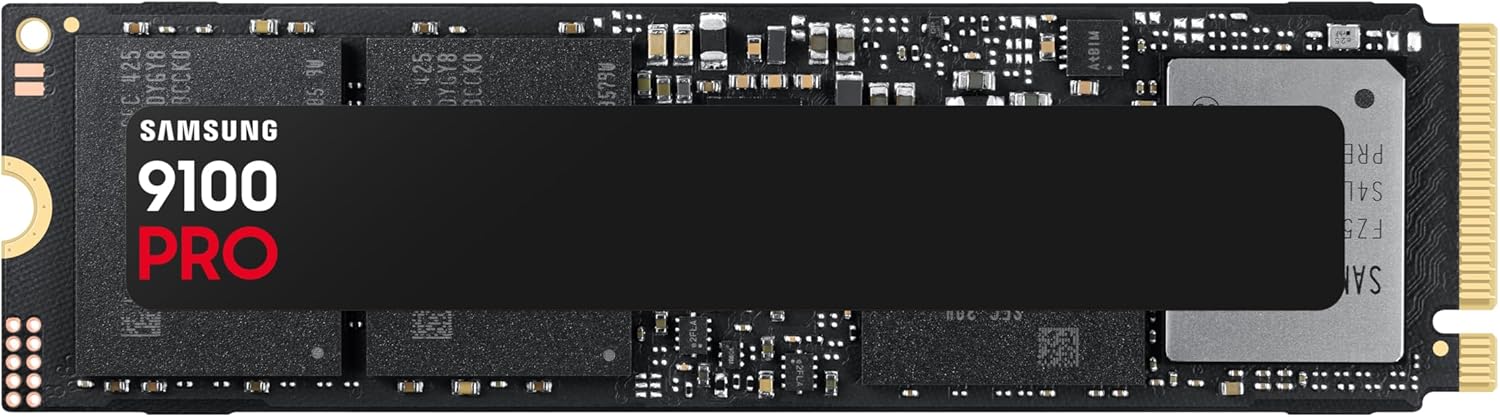 Samsung SSD 9100 PRO 1TB, PCIe 5.0x4 M.2 2280, Up to 14,700MB/s