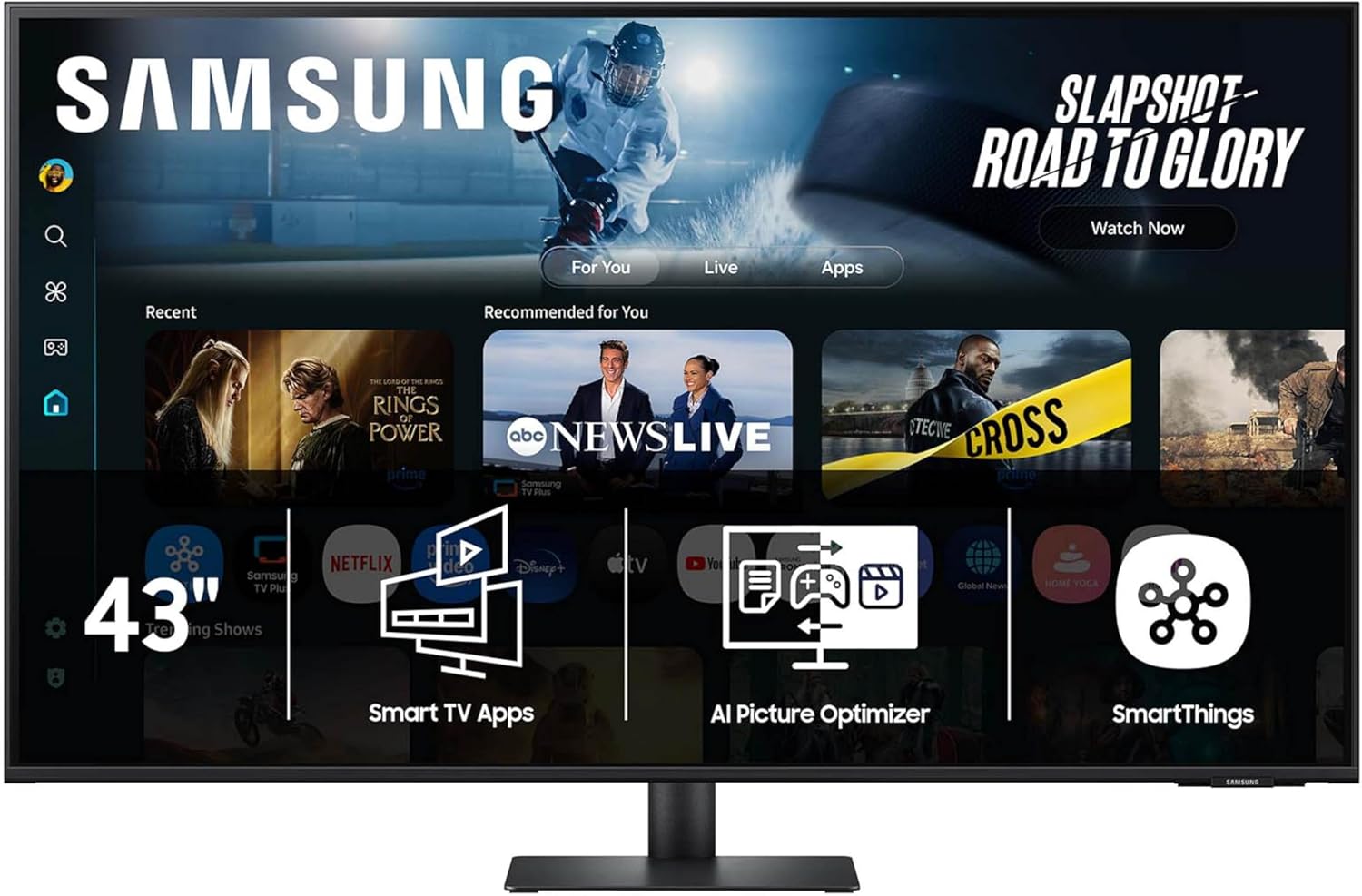 Samsung 43” M7 (M70F) Series 4K UHD Smart Monitor
