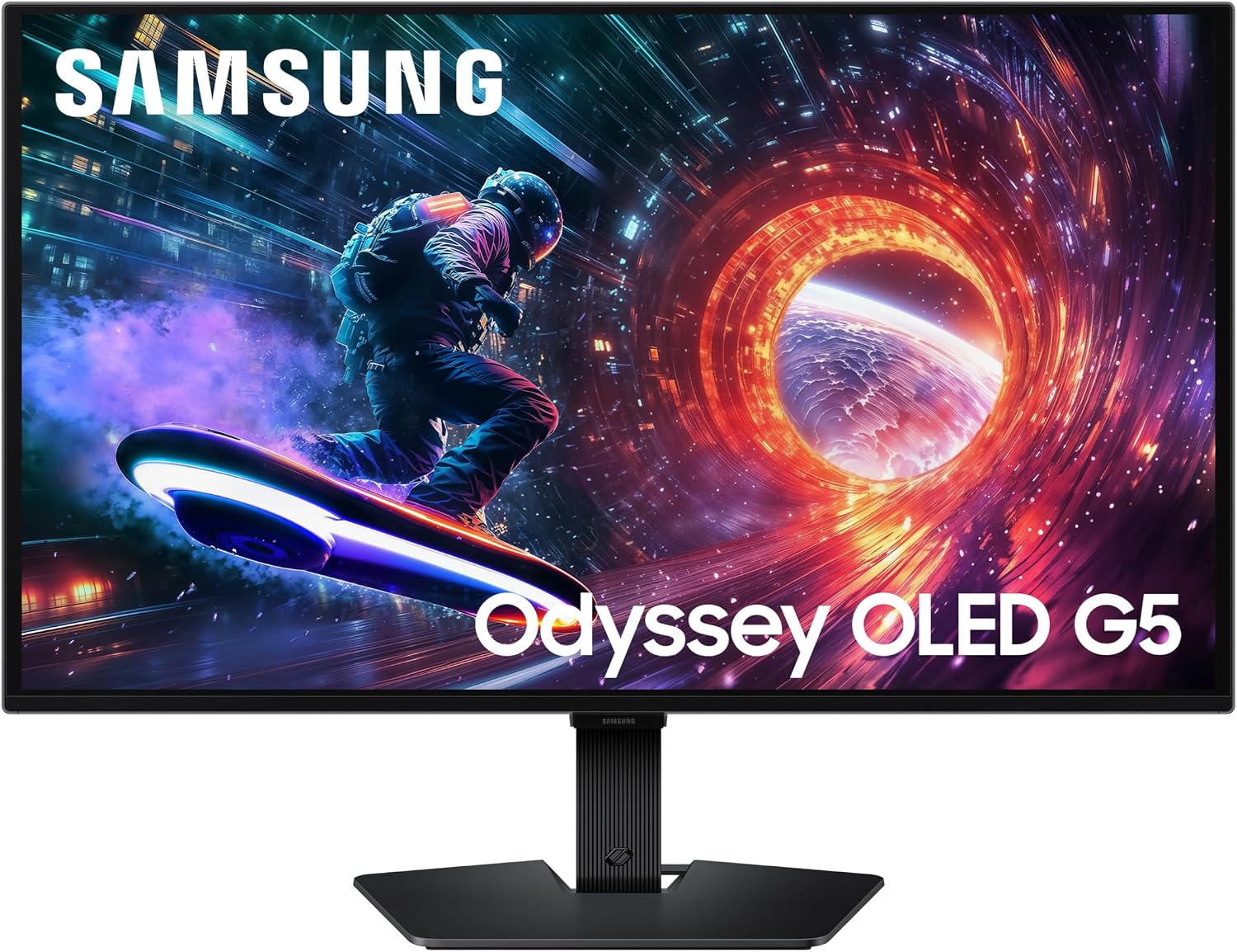 Samsung 27” Odyssey OLED G5 (G50SF) Series QHD & QD-OLED Gaming Monitor