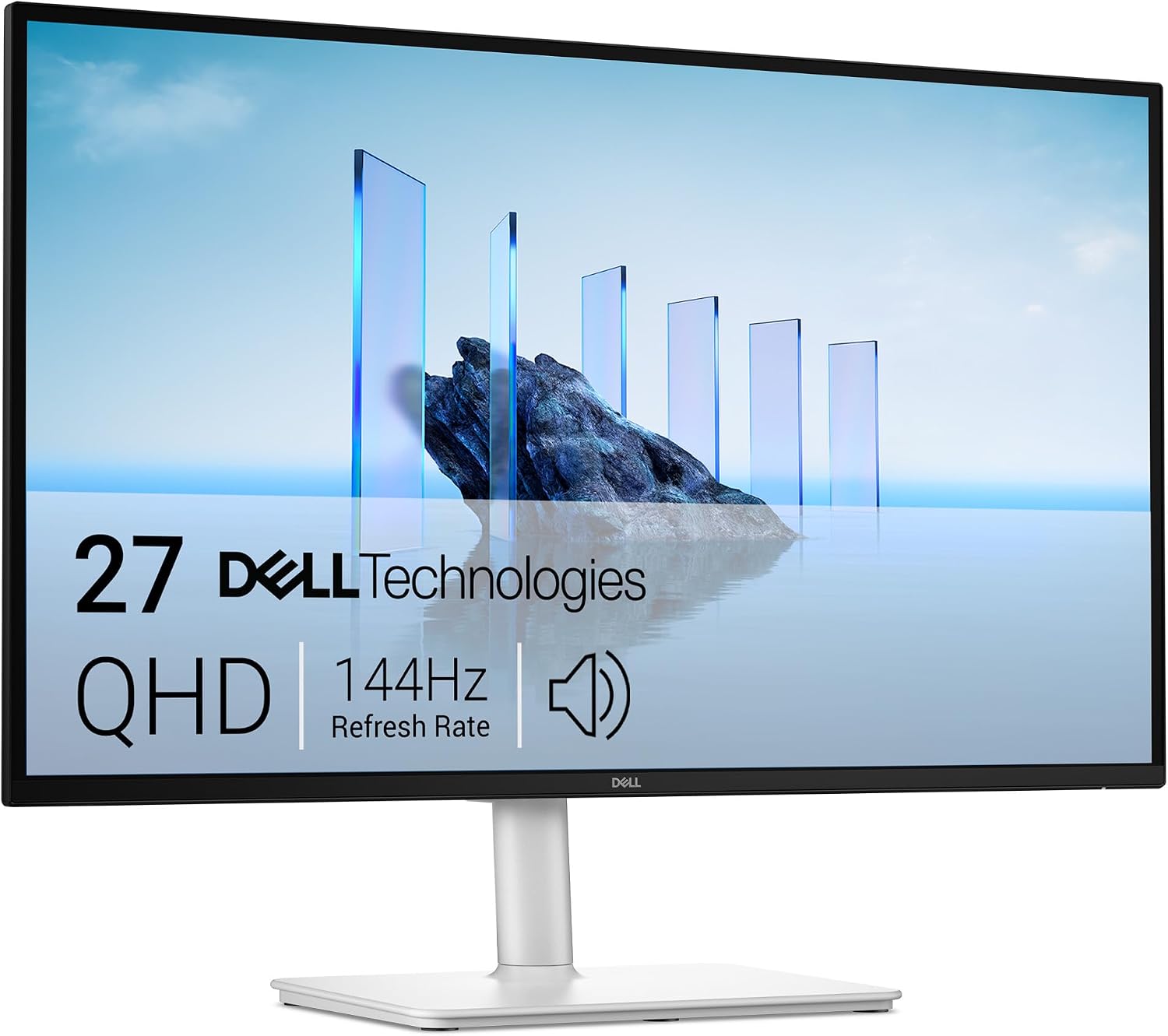 Dell 27 Plus QHD Monitor - S2725DSM - 27-inch QHD (2560x1440) 144Hz 1ms Display, 2 x 3W Speakers, HDMI/DisplayPort 1.4 Connectivity, Height/