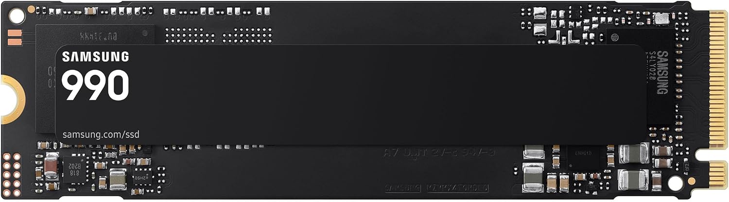 Samsung Internal SSD 990 2TB, Read/Write Speeds Up to 7,250/6,450 MB/s