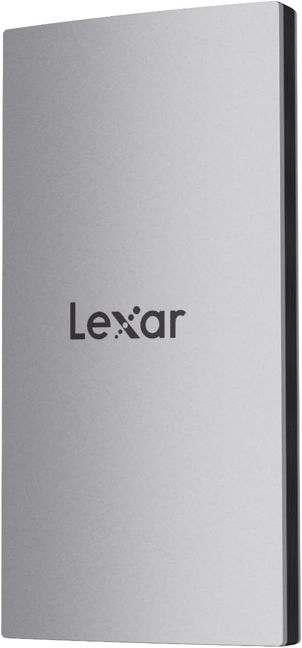 Lexar ES3 512GB Portable SSD Silver, USB 3.2 Gen 2 up to 1050MB/s