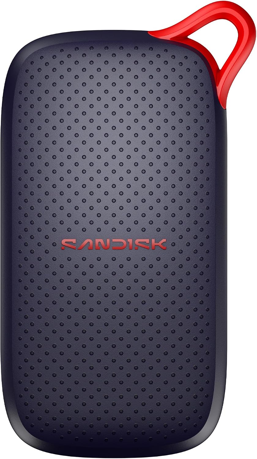 Sandisk 500GB Portable SSD, Up to 1000MB/s Read Speeds, Black (New Model)