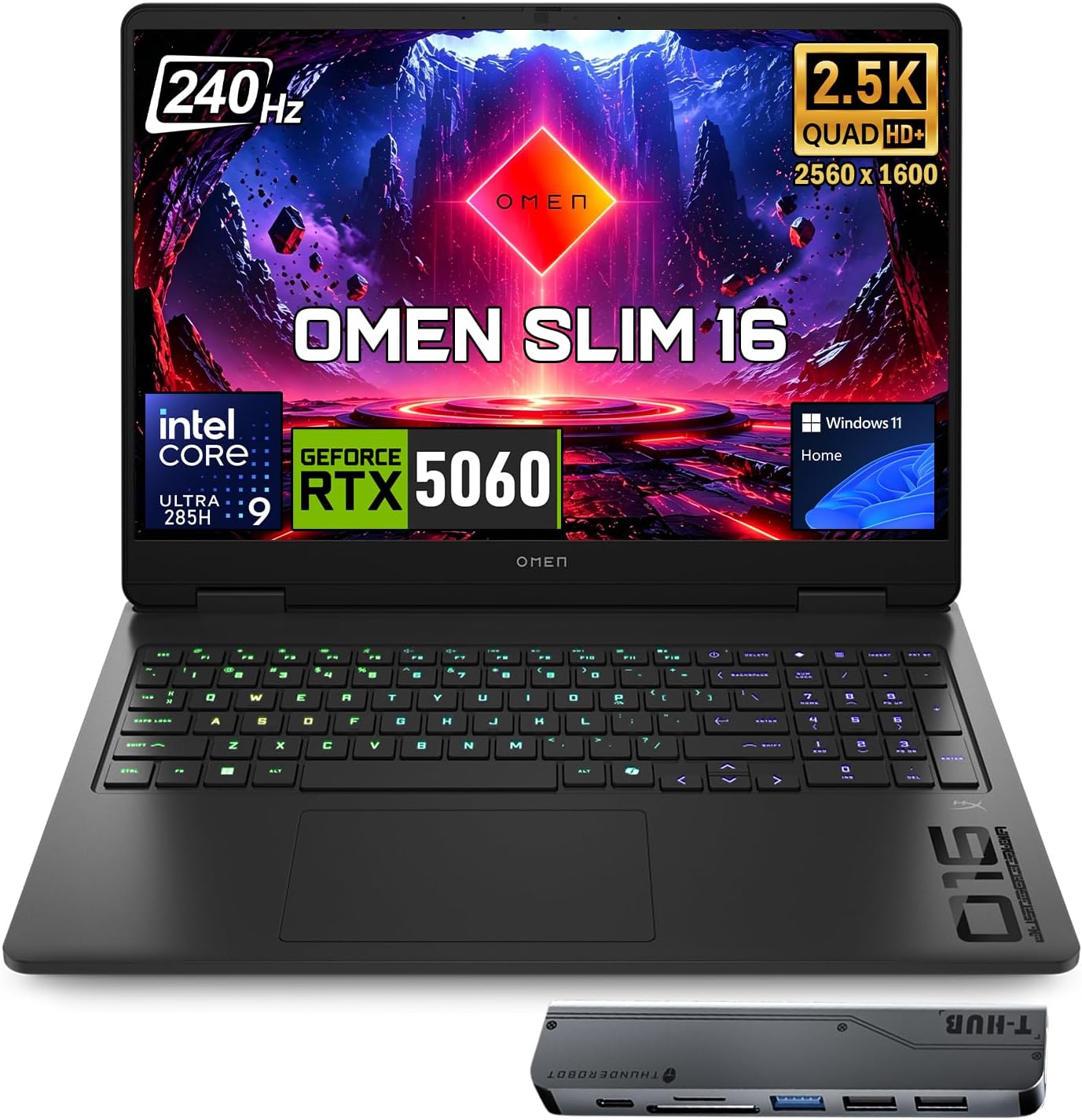 HP OMEN 16 Slim RTX 5060 Intel Ultra 9-285H 32GB DDR5 1TB Gaming Laptop