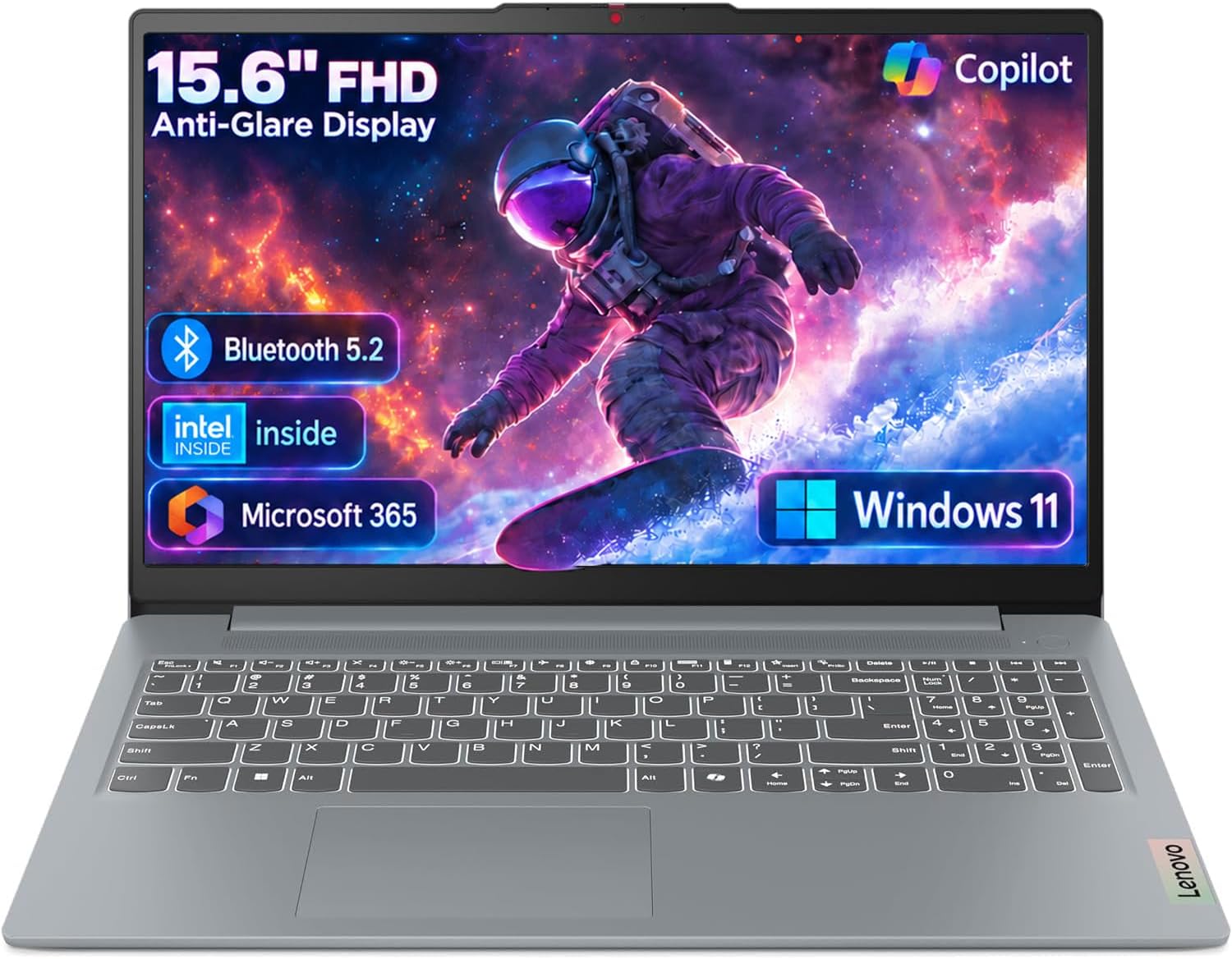 Lenovo Business 15.6" FHD Laptop, Intel Processor, 8GB DDR5, 128GB Storage