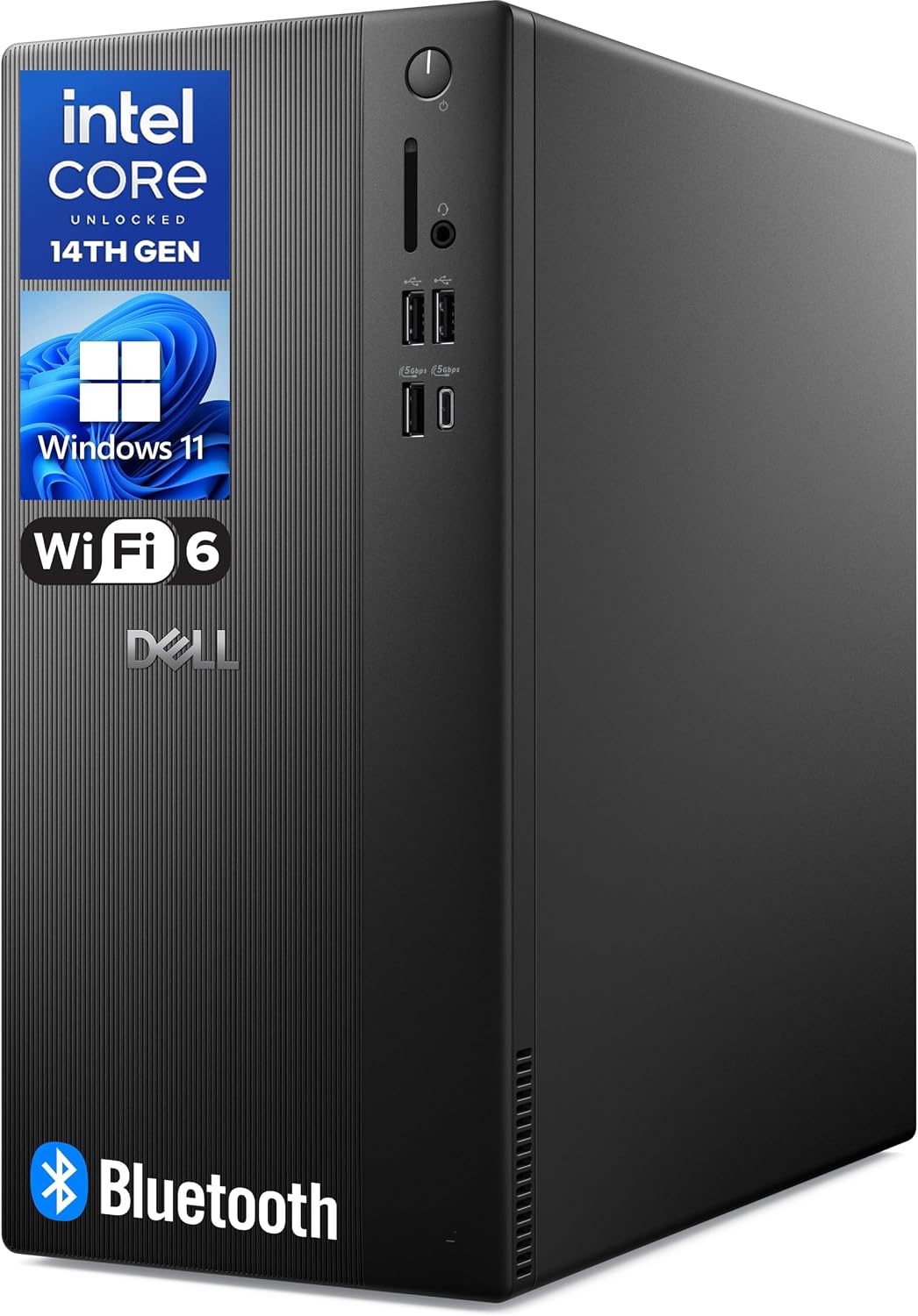 Dell ECT1250 Desktop Tower PC, 14th Gen Intel CPU, 16GB DDR5 RAM, 512GB SSD