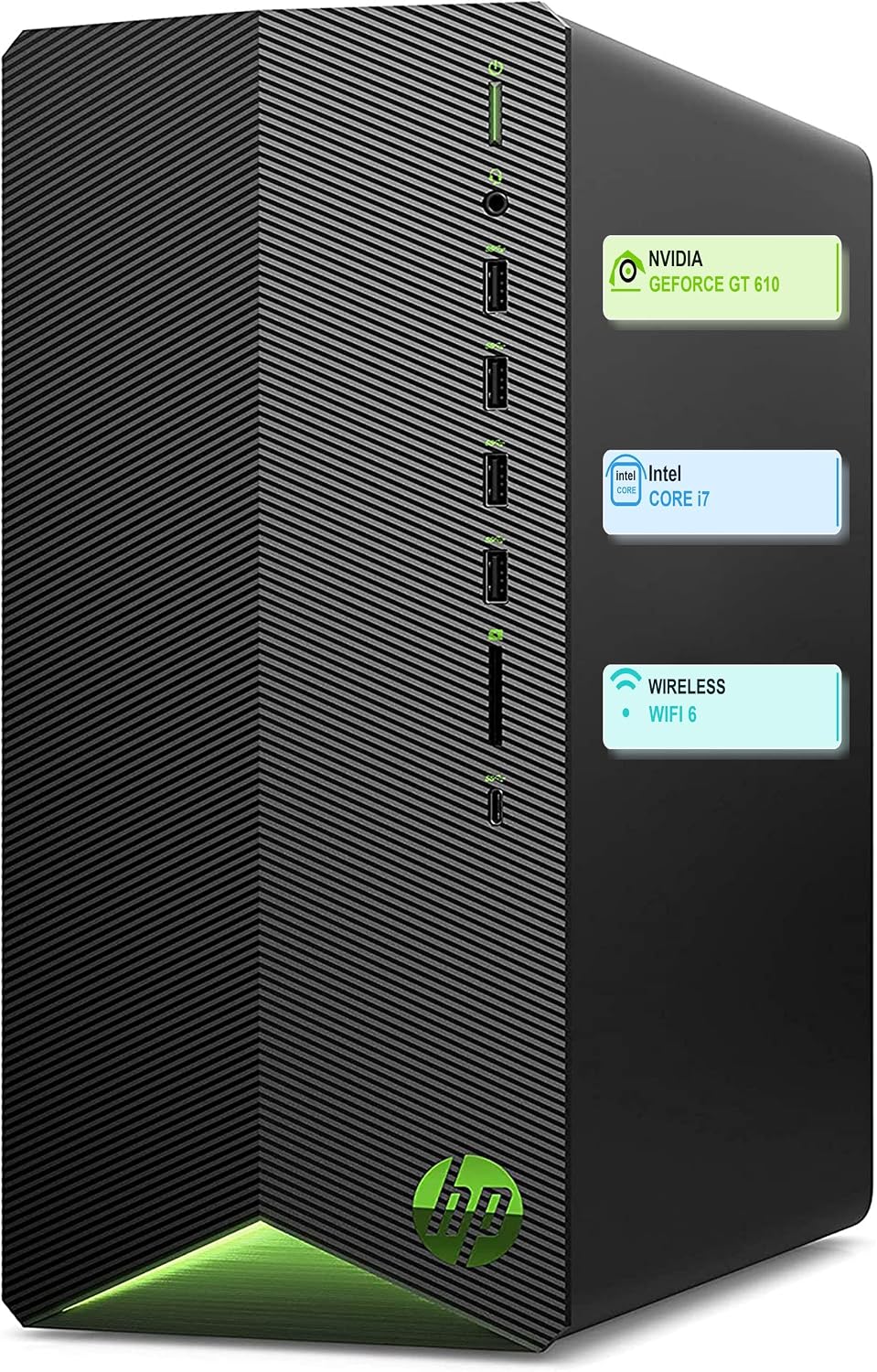 HP Pavilion Desktop Tower Computer, Intel i7-11700F, 32GB RAM, 1TB SSD