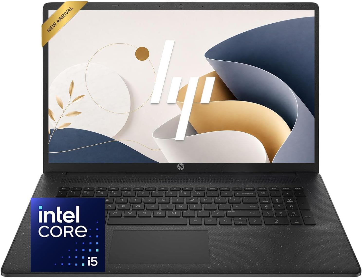 HP 17.3 Inch Business Laptop, Intel Core 5 120U, 16GB RAM, 512GB SSD, WI-FI 6, Anti-Glare Display, 2026 Edition, Windows 11 with Office 365 for The Web - View 1 of 6
