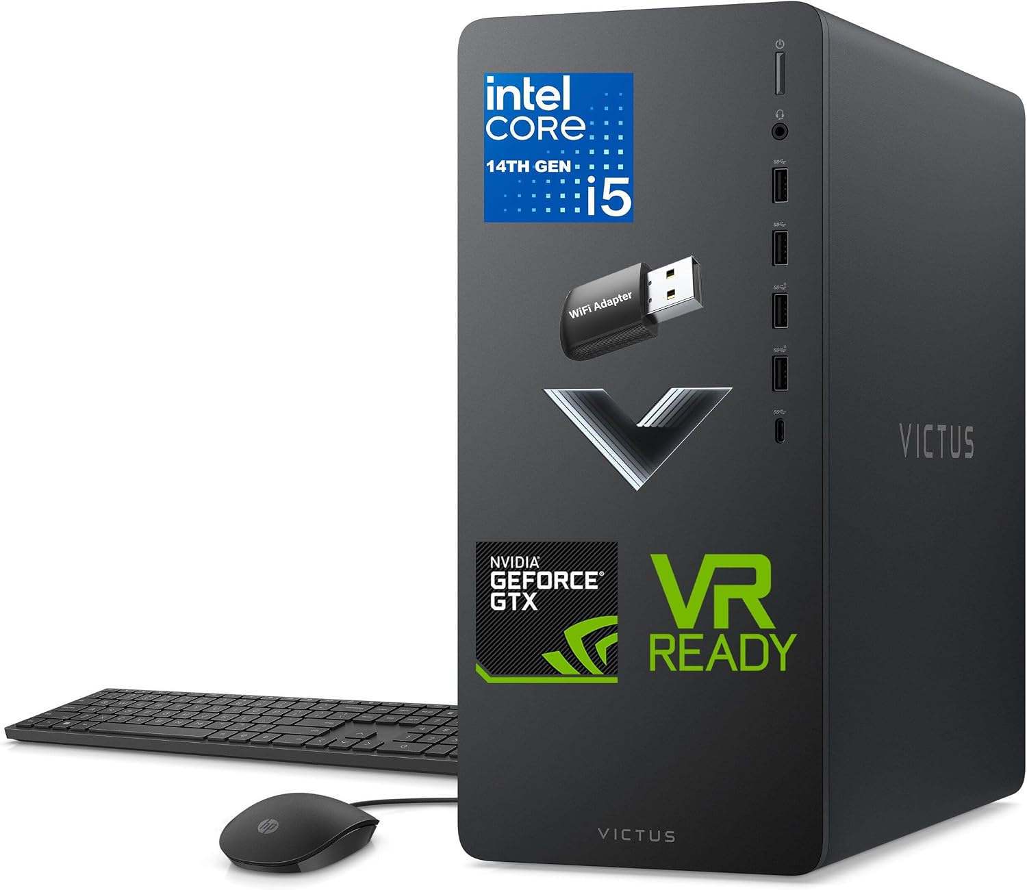 HP Gaming PC Desktop 2026, Intel i5-14400F up to 4.7 GHz, 32GB RAM 1TB SSD