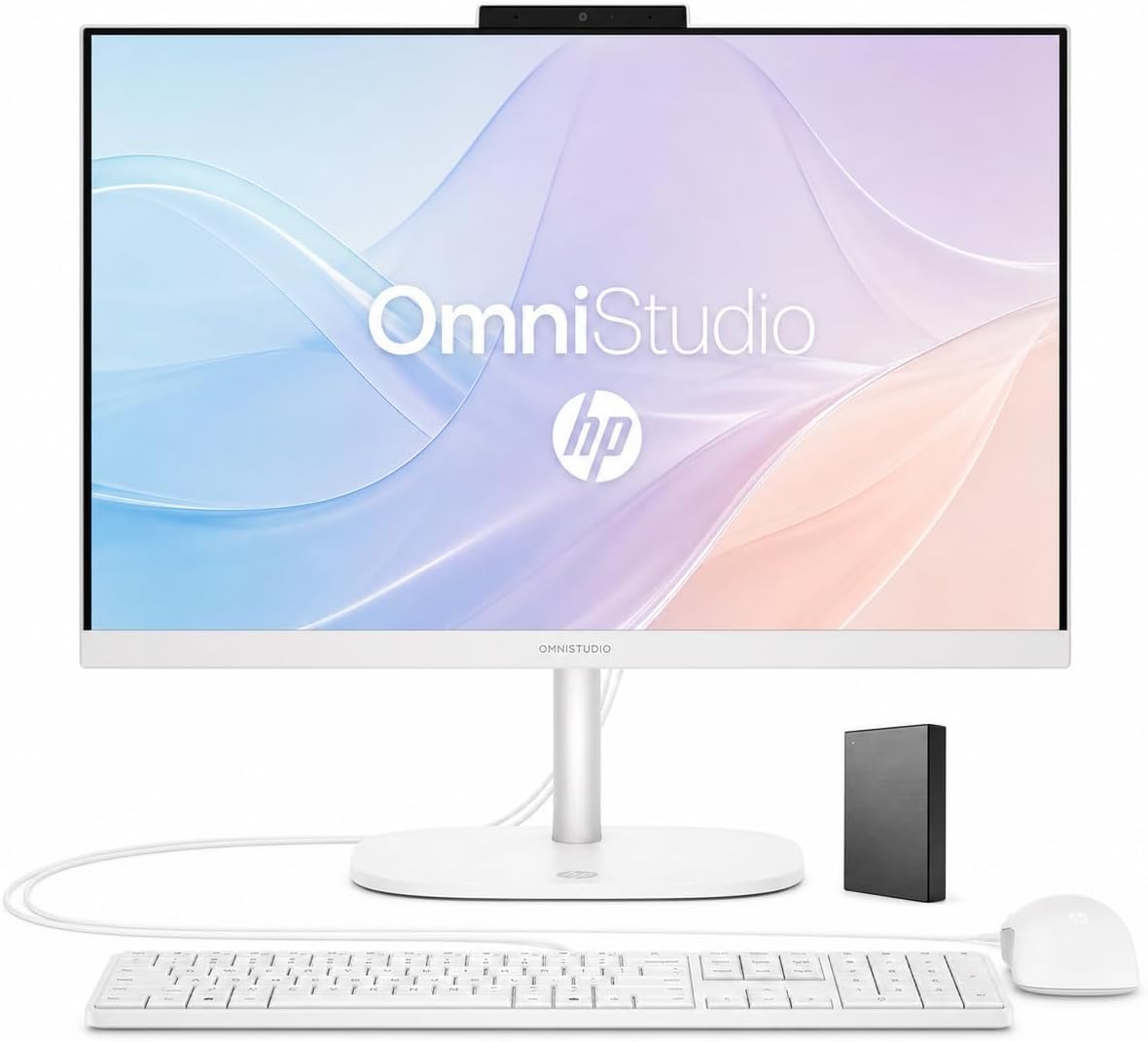 HP 24“ OmniStudio All-in-One Desktop Computer, 8GB DDR5, 640GB Storage