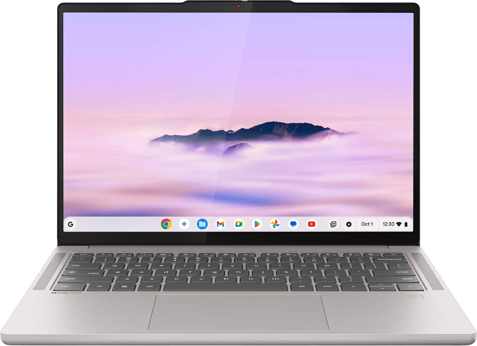 Lenovo Chromebook Plus Laptop: 14" OLED Touchscreen, MediaTek Kompanio Ultra 910 CPU, 16GB RAM, 256GB SSD