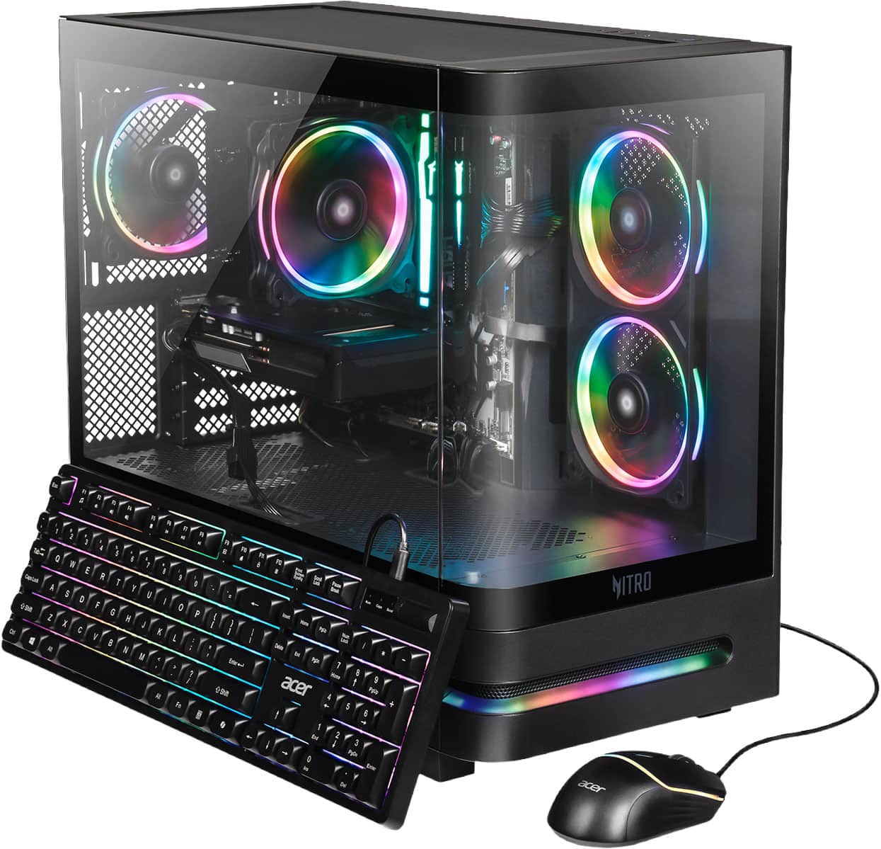 Acer Nitro 65 Gaming Desktop: Ryzen 7 8700F, RX 9060 XT (16GB), 16GB DDR5, 1TB SSD