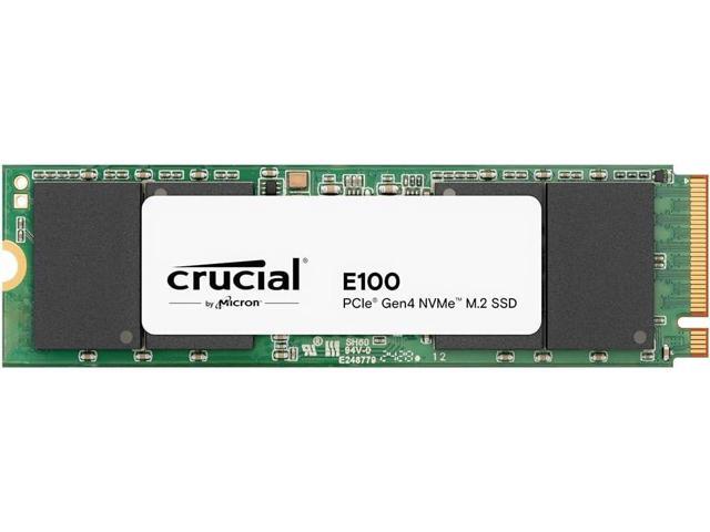 Crucial E100 2TB M.2 2280 NVMe PCI-Express 4.0 x4 PCIe Gen4 Internal SSD - Up to 5,000MB/s - CT2000E100SSD8 - View 1 of 4