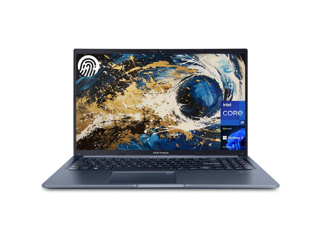 ASUS Vivobook 15 Laptop, 15.6" FHD Display, Intel Core i9-13900H, 32GB RAM, 2TB SSD, Next Gen AI Ready, Webcam, Backlit Keyboard, Fingerprin
