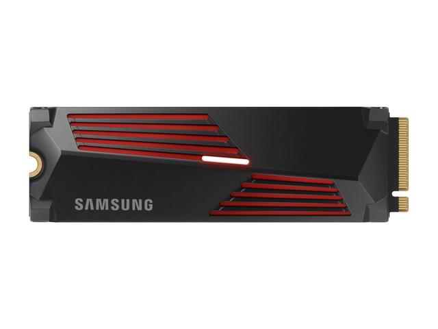 SAMSUNG 990 PRO w/Heatsink SSD 4TB, PCIe Gen4 M.2 2280 Internal Solid State Hard Drive, Seq. Read Speeds Up to 7,450MB/s for High End Computing, Workstations, Compatible w/Playstation 5, MZ-V9P4T0CW - View 1 of 4