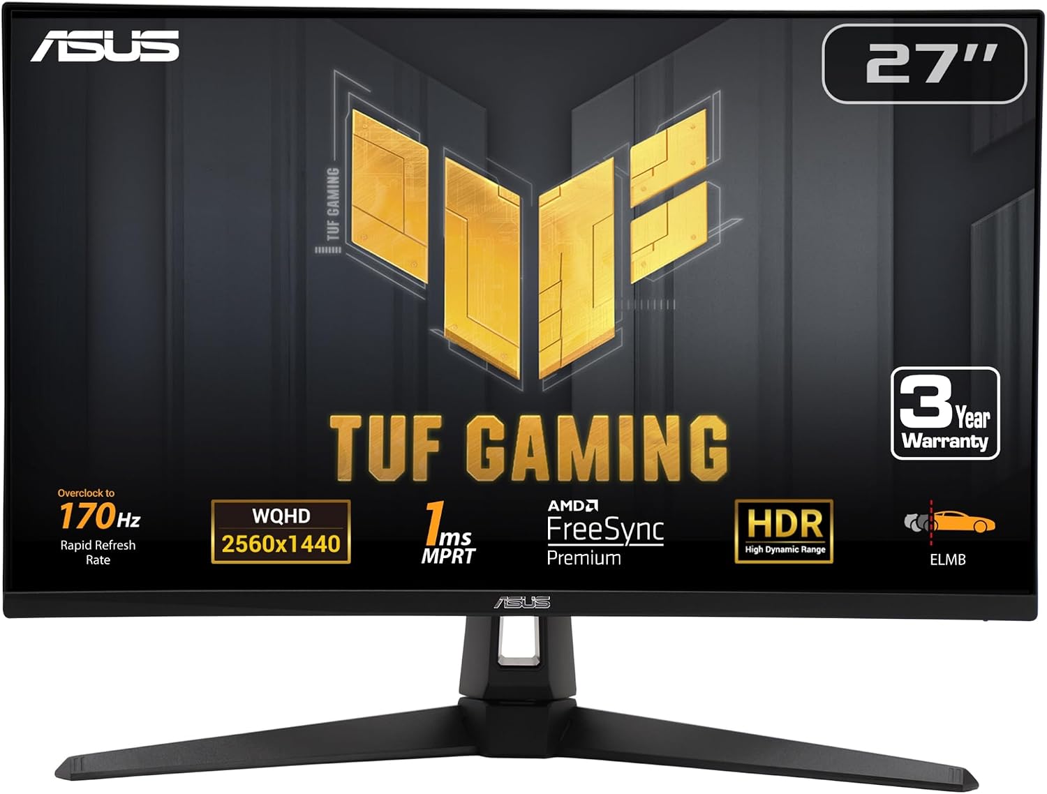 ASUS TUF Gaming VG34VQL3A · 34 WQHD 180Hz Curved Gaming Monitor