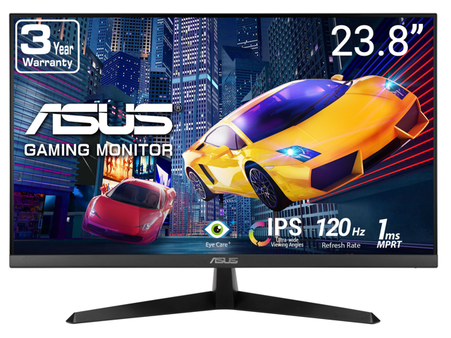 ASUS 24 inch (23.8" viewable) Full HD 1080P 120hz IPS with Adaptive Sync, 1ms low blue light Eye Care Gaming Computer Monitor VY249HGR