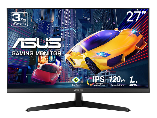 ASUS 27 inch Full HD1080P 120hz IPS with AMD Adaptive Sync 1ms Eye Care Plus, Blue Light Filter, Flicker Free for both Work and Gaming Monit