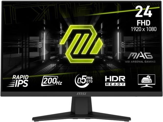 MSI 24 inch (23.8" viewable) Full HD 200Hz IPS with AMD FreeSync Premium 0.5ms HDR Ready Low Blue Light Ai Vision Gaming Computer Monitor MA