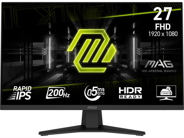 MSI 27 inch Full HD 200Hz IPS with Adaptive-Sync 0.5ms HDR Ready Ai Vision Gaming Computer Monitor MAG274F