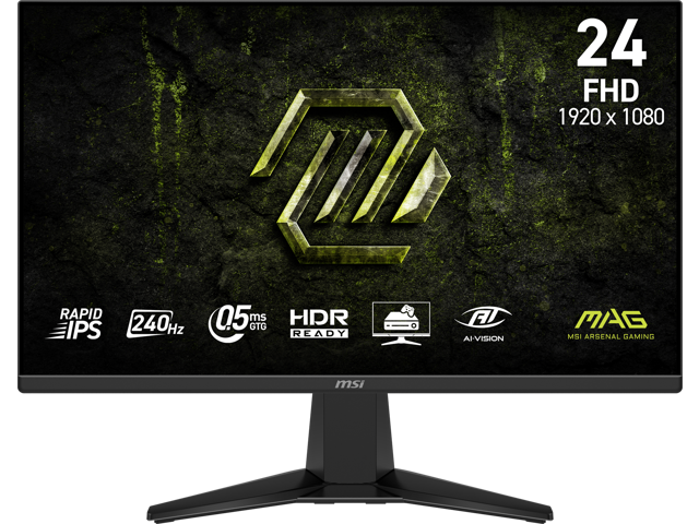 MSI 24 inch (23.8" viewable) Full HD 240Hz IPS 0.5ms HDR ready with AMD FreeSync (AMD Adaptive Sync) Gaming Computer Monitor MAG 245F X24