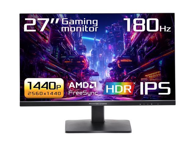 ASRock Phantom Gaming 27 inch QHD 2K 1440P 180Hz IPS with AMD FreeSync (AMD Adaptive Sync) HDR400 Gaming Computer Monitor PG27QFT1B - View 1 of 4