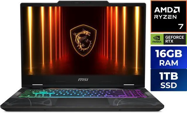 MSI Cyborg A15 · Ryzen 7 260 / RTX 5060 / 16 GB / 1 TB · code GGUF66