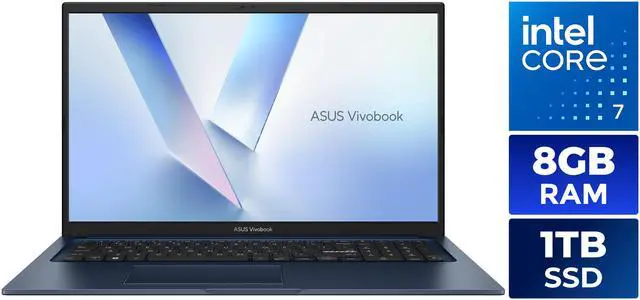 ASUS Vivobook 17 · Core 7 / 8 GB / 1 TB · code GGUF265